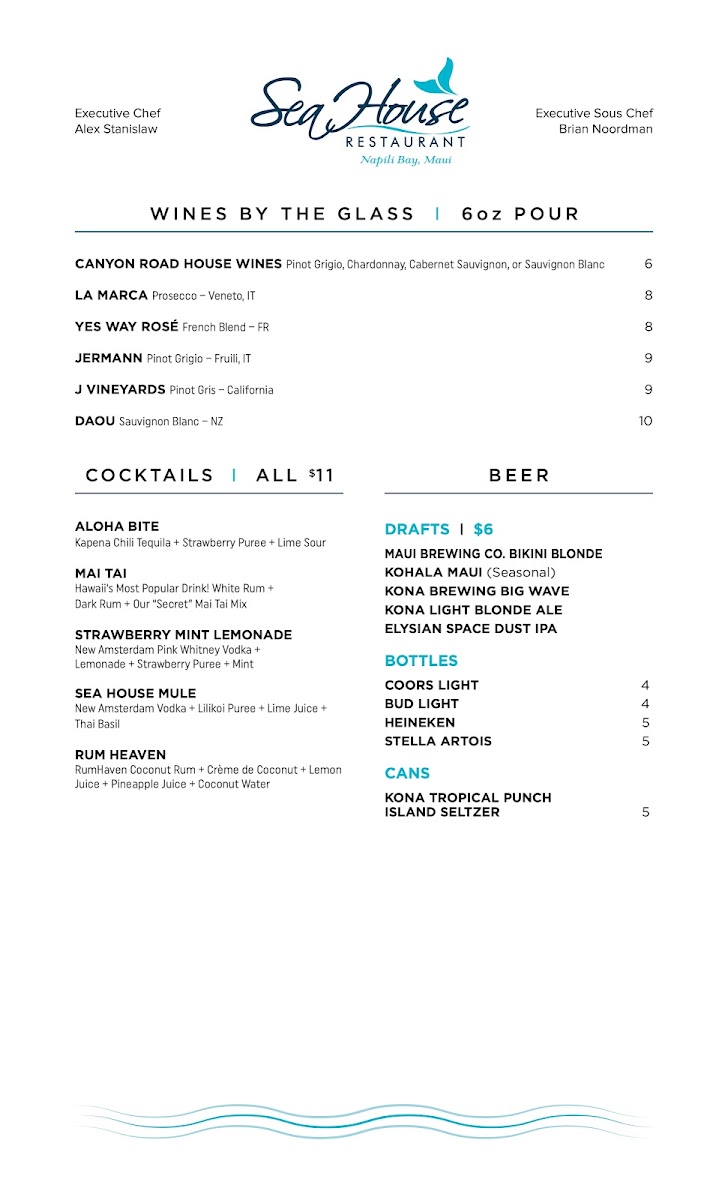 Sea House Restaurant Menu - Image 2